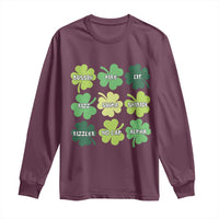 Funny St. Patrick's Day Long Sleeve Shirt Lit Rizz Sigma Skibidi Rizzler No Cap Alpha