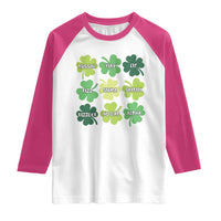 Funny St. Patrick's Day Raglan Shirt Lit Rizz Sigma Skibidi Rizzler No Cap Alpha