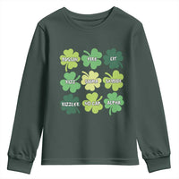 Funny St. Patrick's Day Youth Sweatshirt Lit Rizz Sigma Skibidi Rizzler No Cap Alpha