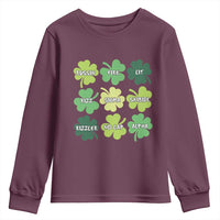 Funny St. Patrick's Day Youth Sweatshirt Lit Rizz Sigma Skibidi Rizzler No Cap Alpha