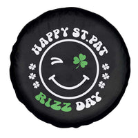 Funny St. Patrick's Day Spare Tire Cover Happy St Pat Rizz Day Shamrock Lucky Face