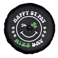 Funny St. Patrick's Day Spare Tire Cover Happy St Pat Rizz Day Shamrock Lucky Face