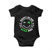 Funny St. Patrick's Day Baby Onesie Happy St Pat Rizz Day Shamrock Lucky Face