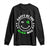 Funny St. Patrick's Day Long Sleeve Shirt Happy St Pat Rizz Day Shamrock Lucky Face