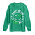 Funny St. Patrick's Day Long Sleeve Shirt Happy St Pat Rizz Day Shamrock Lucky Face