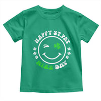 Funny St. Patrick's Day Toddler T Shirt Happy St Pat Rizz Day Shamrock Lucky Face