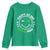 Funny St. Patrick's Day Youth Sweatshirt Happy St Pat Rizz Day Shamrock Lucky Face