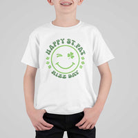 Funny St. Patrick's Day T Shirt For Kid Happy St Pat Rizz Day Lucky Shamrock Face