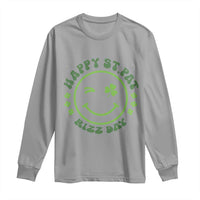 Funny St. Patrick's Day Long Sleeve Shirt Happy St Pat Rizz Day Lucky Shamrock Face