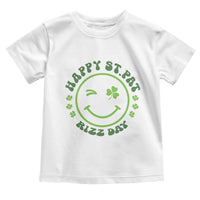 Funny St. Patrick's Day Toddler T Shirt Happy St Pat Rizz Day Lucky Shamrock Face