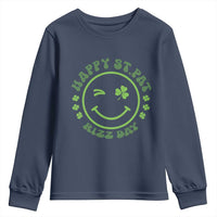 Funny St. Patrick's Day Youth Sweatshirt Happy St Pat Rizz Day Lucky Shamrock Face