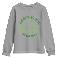 Funny St. Patrick's Day Youth Sweatshirt Happy St Pat Rizz Day Lucky Shamrock Face
