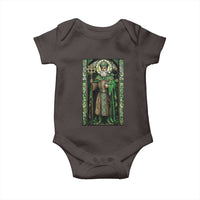 St. Patrick's Day Baby Onesie Saint Patrick Art Aesthetic Stained Glass