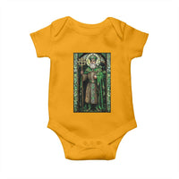 St. Patrick's Day Baby Onesie Saint Patrick Art Aesthetic Stained Glass