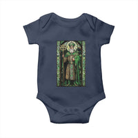 St. Patrick's Day Baby Onesie Saint Patrick Art Aesthetic Stained Glass