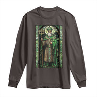 St. Patrick's Day Long Sleeve Shirt Saint Patrick Art Aesthetic Stained Glass