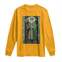 St. Patrick's Day Long Sleeve Shirt Saint Patrick Art Aesthetic Stained Glass