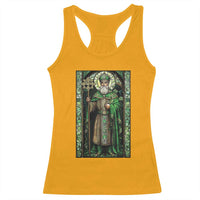 St. Patrick's Day Racerback Tank Top Saint Patrick Art Aesthetic Stained Glass