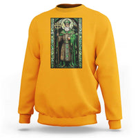St. Patrick's Day Sweatshirt Saint Patrick Art Aesthetic Stained Glass
