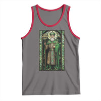 St. Patrick's Day Tank Top Saint Patrick Art Aesthetic Stained Glass