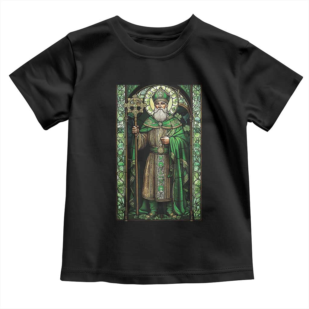 St. Patrick's Day Toddler T Shirt Saint Patrick Art Aesthetic Stained Glass