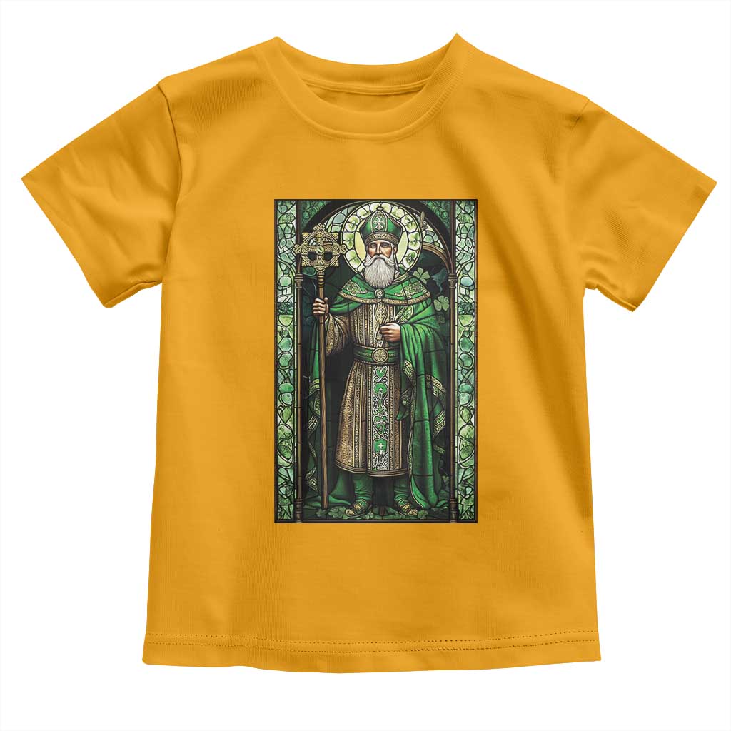 St. Patrick's Day Toddler T Shirt Saint Patrick Art Aesthetic Stained Glass