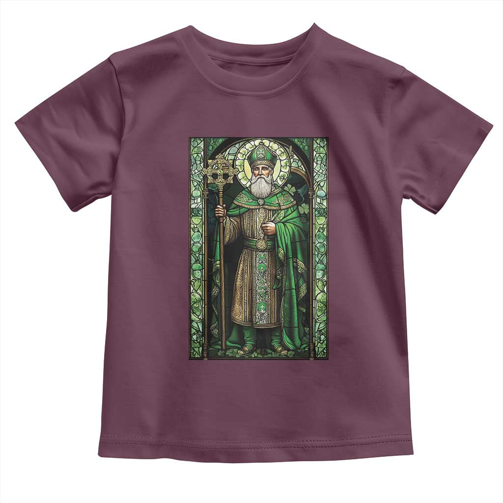 St. Patrick's Day Toddler T Shirt Saint Patrick Art Aesthetic Stained Glass