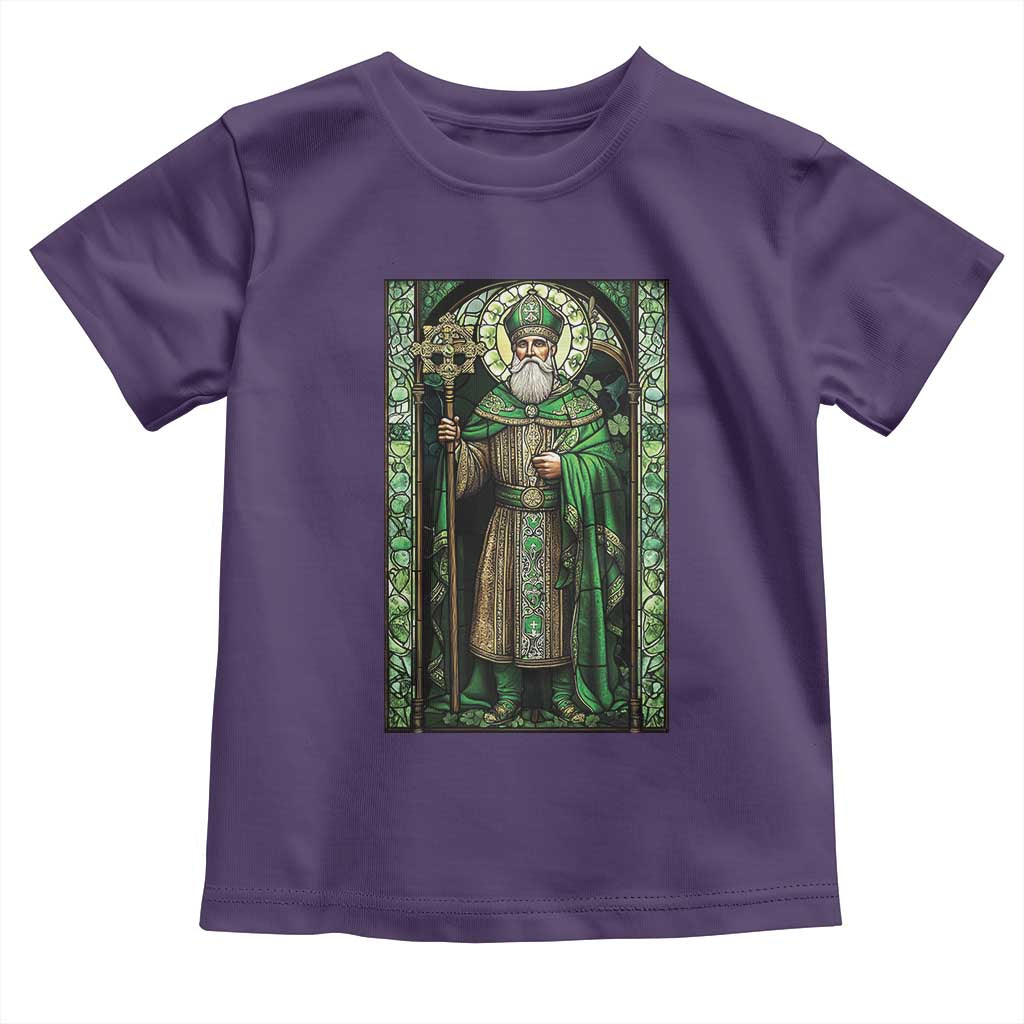 St. Patrick's Day Toddler T Shirt Saint Patrick Art Aesthetic Stained Glass