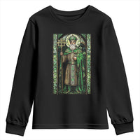 St. Patrick's Day Youth Sweatshirt Saint Patrick Art Aesthetic Stained Glass