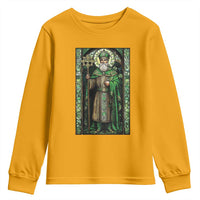 St. Patrick's Day Youth Sweatshirt Saint Patrick Art Aesthetic Stained Glass