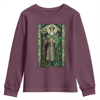 St. Patrick's Day Youth Sweatshirt Saint Patrick Art Aesthetic Stained Glass