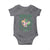 St. Patrick's Day Baby Onesie Feelin' Lucky Vibes Shamrock Coquette Bow