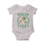 St. Patrick's Day Baby Onesie Feelin' Lucky Vibes Shamrock Coquette Bow