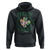 St. Patrick's Day Hoodie Feelin' Lucky Vibes Shamrock Coquette Bow
