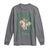 St. Patrick's Day Long Sleeve Shirt Feelin' Lucky Vibes Shamrock Coquette Bow