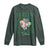 St. Patrick's Day Long Sleeve Shirt Feelin' Lucky Vibes Shamrock Coquette Bow