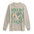 St. Patrick's Day Long Sleeve Shirt Feelin' Lucky Vibes Shamrock Coquette Bow