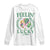St. Patrick's Day Long Sleeve Shirt Feelin' Lucky Vibes Shamrock Coquette Bow