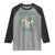 St. Patrick's Day Raglan Shirt Feelin' Lucky Vibes Shamrock Coquette Bow