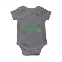 St. Patrick's Day Baby Onesie Good Luck And Good Vibes Shamrock Coquette Bow
