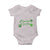 St. Patrick's Day Baby Onesie Good Luck And Good Vibes Shamrock Coquette Bow