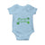 St. Patrick's Day Baby Onesie Good Luck And Good Vibes Shamrock Coquette Bow