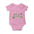 St. Patrick's Day Baby Onesie Good Luck And Good Vibes Shamrock Coquette Bow