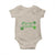 St. Patrick's Day Baby Onesie Good Luck And Good Vibes Shamrock Coquette Bow