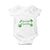 St. Patrick's Day Baby Onesie Good Luck And Good Vibes Shamrock Coquette Bow