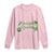 St. Patrick's Day Long Sleeve Shirt Good Luck And Good Vibes Shamrock Coquette Bow