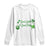 St. Patrick's Day Long Sleeve Shirt Good Luck And Good Vibes Shamrock Coquette Bow