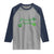St. Patrick's Day Raglan Shirt Good Luck And Good Vibes Shamrock Coquette Bow