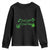 St. Patrick's Day Youth Sweatshirt Good Luck And Good Vibes Shamrock Coquette Bow