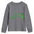 St. Patrick's Day Youth Sweatshirt Good Luck And Good Vibes Shamrock Coquette Bow